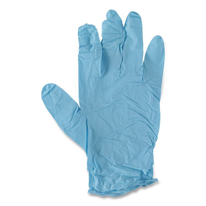 Disposable Examination Nitrile Gloves, Powder-Free, XX-Large, 5 mil Thick, 9.5" Long, Blue, 100/Box, 10 Boxes/Carton