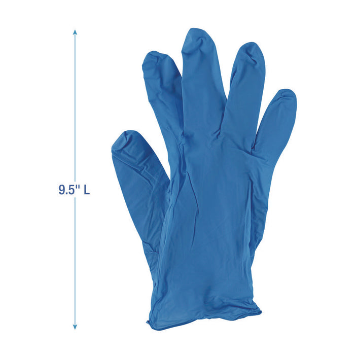 395 Series Disposable General-Purpose Nitrile Gloves, Powder-Free, Large, 5 mil Thick, 9.5" Long, Blue, 100/Box