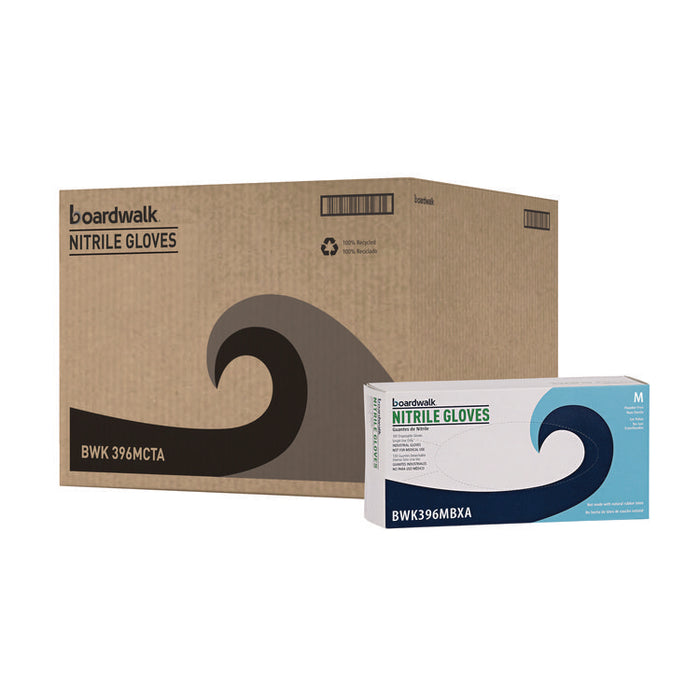 396 Series Disposable General-Purpose Nitrile Gloves, Powder-Free, Medium, 4.4 mil Thick, 9.5" Long, Black, 100/BX, 10 BX/CT