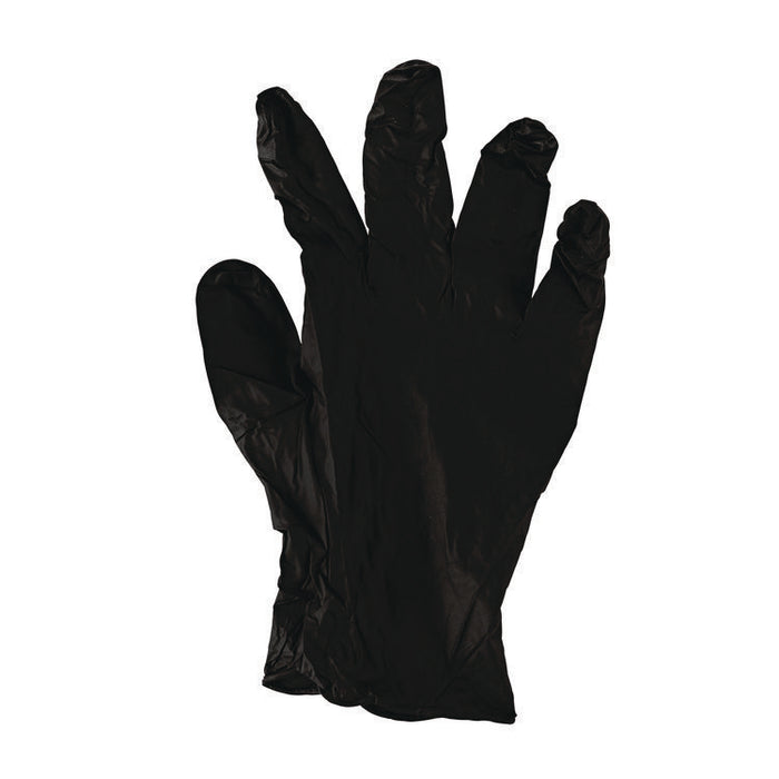 396 Series Disposable General-Purpose Nitrile Gloves, Powder-Free, X-Large, 4.4 mil Thick, 9.5" Long, Black, 100/Box