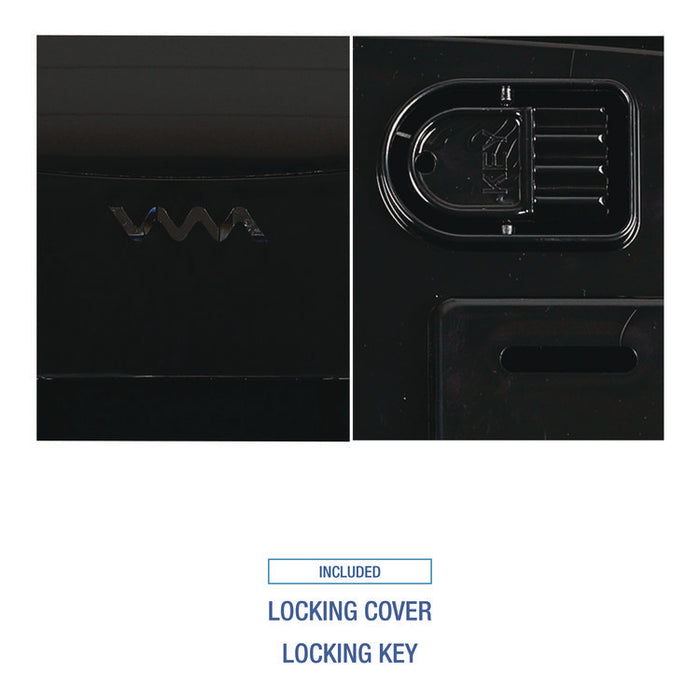 Ultrafold Multifold/C-Fold Towel Dispenser, 11.75 x 6.25 x 18, Black Pearl