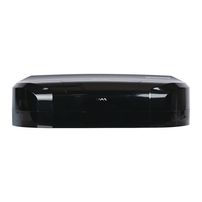 Jumbo Twin Toilet Tissue Dispenser, 20.25 x 6 x 12.25, Black