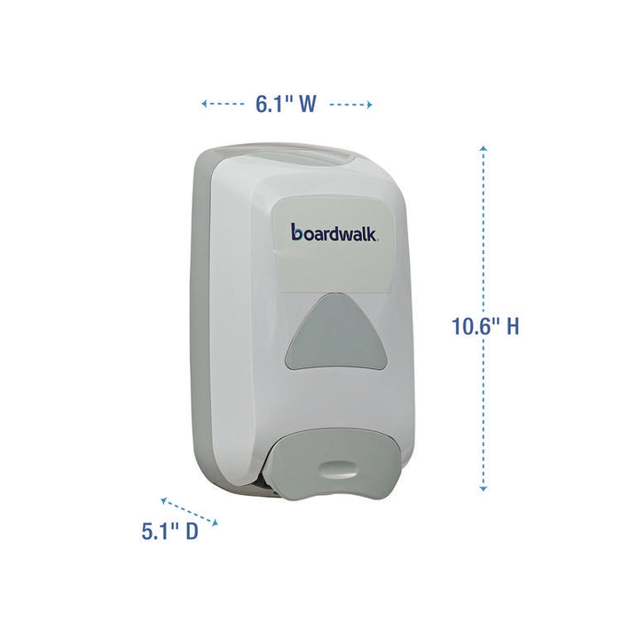 Manual Liquid Soap Dispenser, 1,250 mL, 6.1 x 10.6 x 5.1, Gray