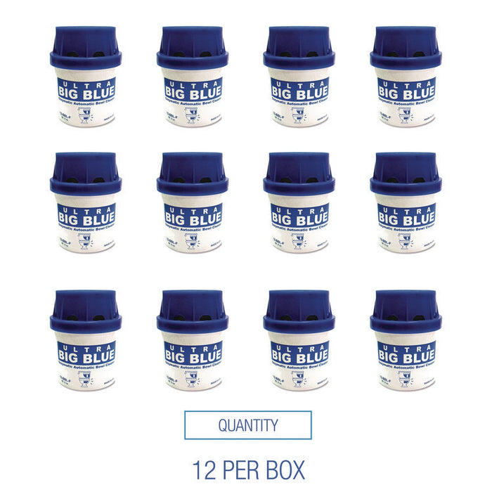 In-Tank Blue Automatic Toilet Bowl Cleaner, Unscented, 9 oz Canister, 12/Box