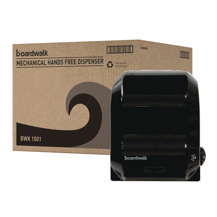 Hands Free Mechanical Towel Dispenser, 13.25 x 10.25 x 16.25, Black