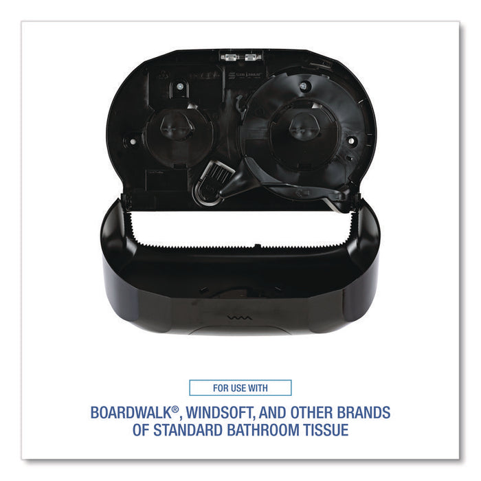 Standard Twin Toilet Tissue Dispenser, 13 x 6.75 x 8.75, Black