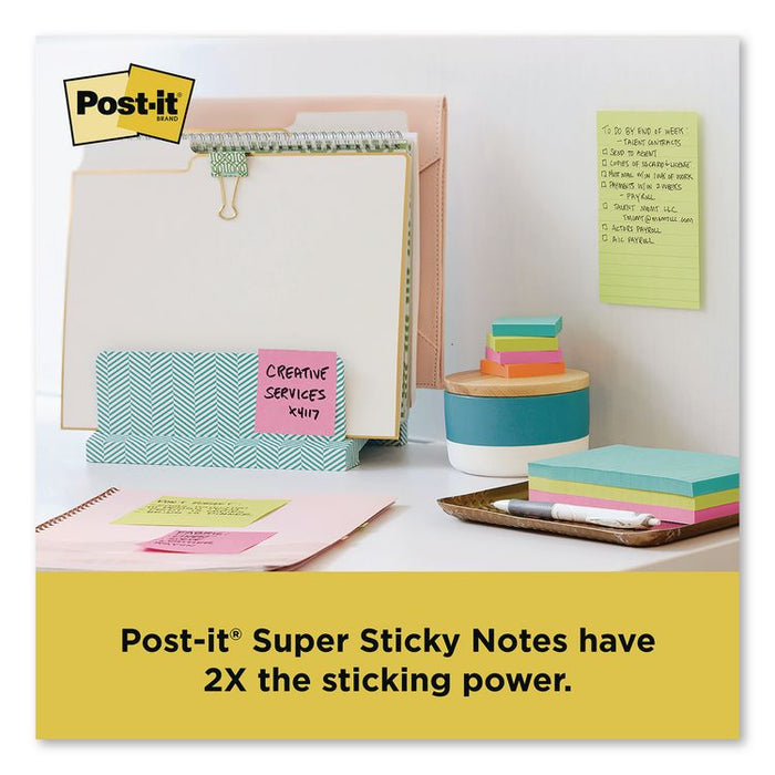 Office Essentials Kit, 7 Pads Assorted Super Sticky Notes, 1 Pack Flags, Roll Magic Tape, Roll Super-Hold Tape, 1 Scissors