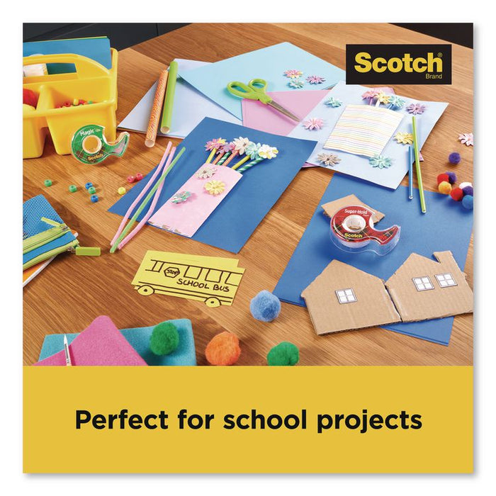 Office Essentials Kit, 7 Pads Assorted Super Sticky Notes, 1 Pack Flags, Roll Magic Tape, Roll Super-Hold Tape, 1 Scissors