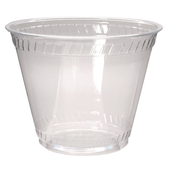 Kal-Clear PET Cold Drink Cups, Old-Fashioned Glass, 9 oz, Plastic, Clear, 50/Sleeve, 20 Sleeves/Carton