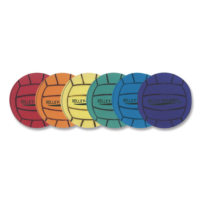 Ultra Foam Volleyball Set, 8" Diameter, Assorted Colors, 6/Set