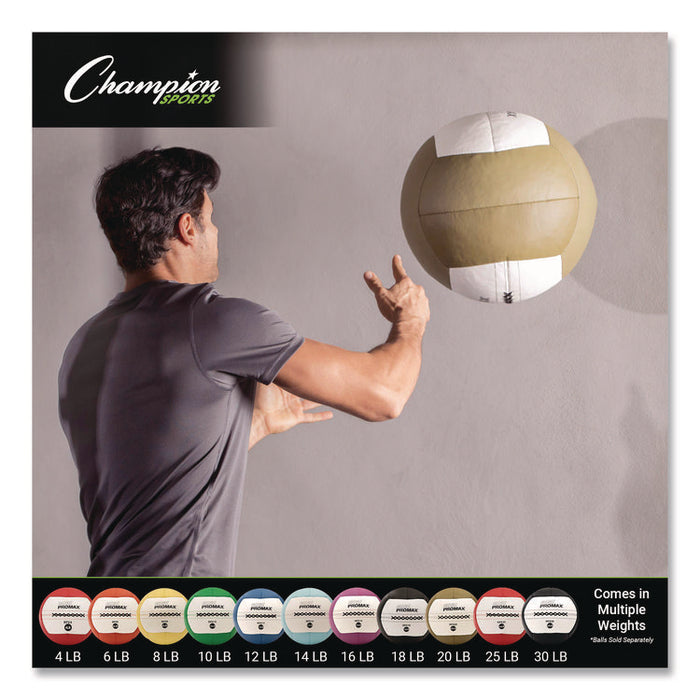 Rhino Promax Medicine Ball, 20 lb, Brown