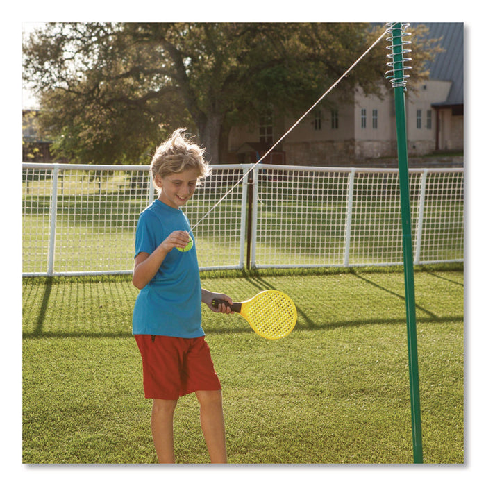 Tether Tennis Game Set, Two Paddles, Two Tennis Balls