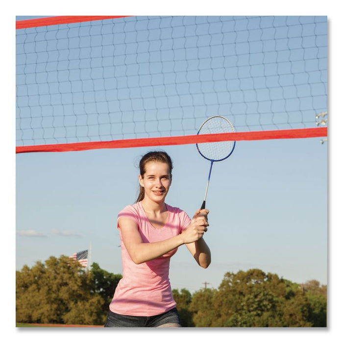 Deluxe Badminton Set, 20 ft Net with 4 Rackets, 2 Shuttlecocks
