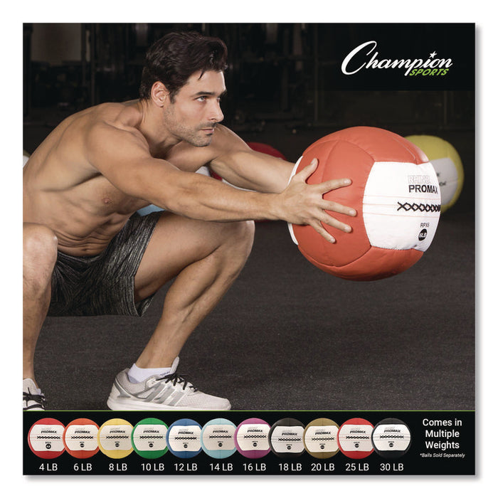 Rhino Promax Medicine Ball, 30 lb, Black