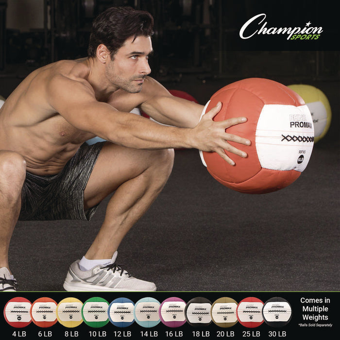 Rhino Promax Medicine Ball, 6 lb, Orange
