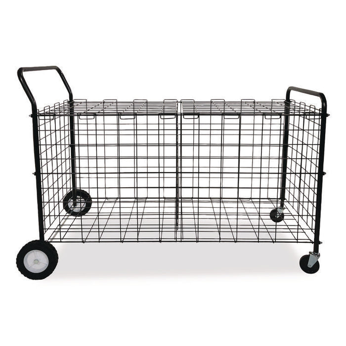 Double-Sided Lockable Ball Locker, Metal, 176 lb Capacity, 24 x 59 x 37, Black
