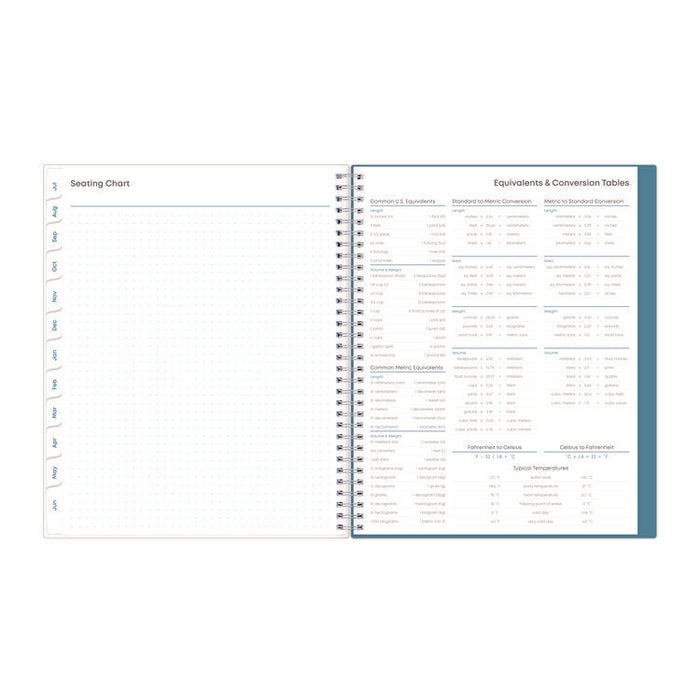 Teacher Dots CYO Cover Weekly/Monthly Lesson Planner, 9 Classes, Multicolor Cover, 11 x 8.5, 12-Month (July-June), 2025-2026