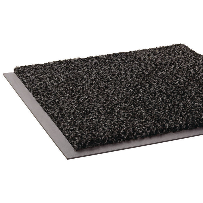 Cross-Over Wiper/Scraper Mat, Rectangular, Gray Carpeted Surface, 36" x 60"