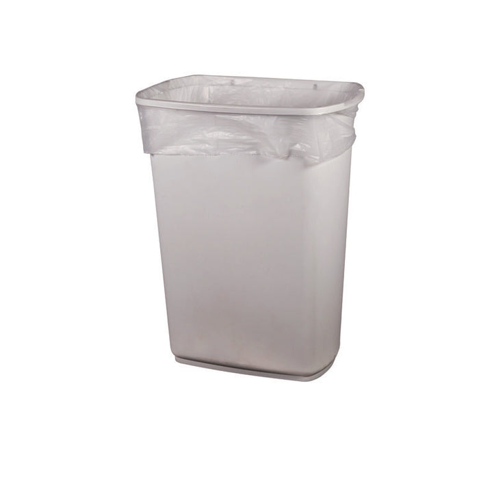Linear Low-Density Can Liners, 16 gal, 0.5 mil, 24 x 32, Clear, 500/Carton