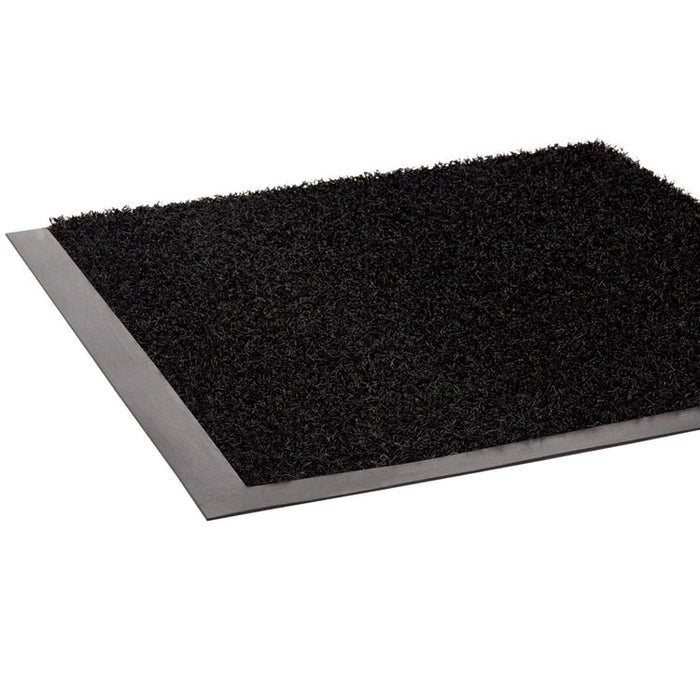 Jasper Indoor/Outdoor Scraper Mat, Black Cut Pile Nylon Surface, 48" x 72"