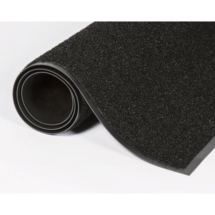 Jasper Indoor/Outdoor Scraper Mat, Black Cut Pile Nylon Surface, 48" x 72"