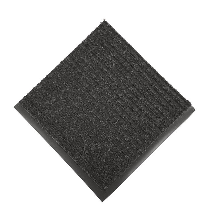 Needle-Rib Wiper/Scraper Mat, Rectangular, Charcoal Gray Ribbed Surface, 36" x 10 ft