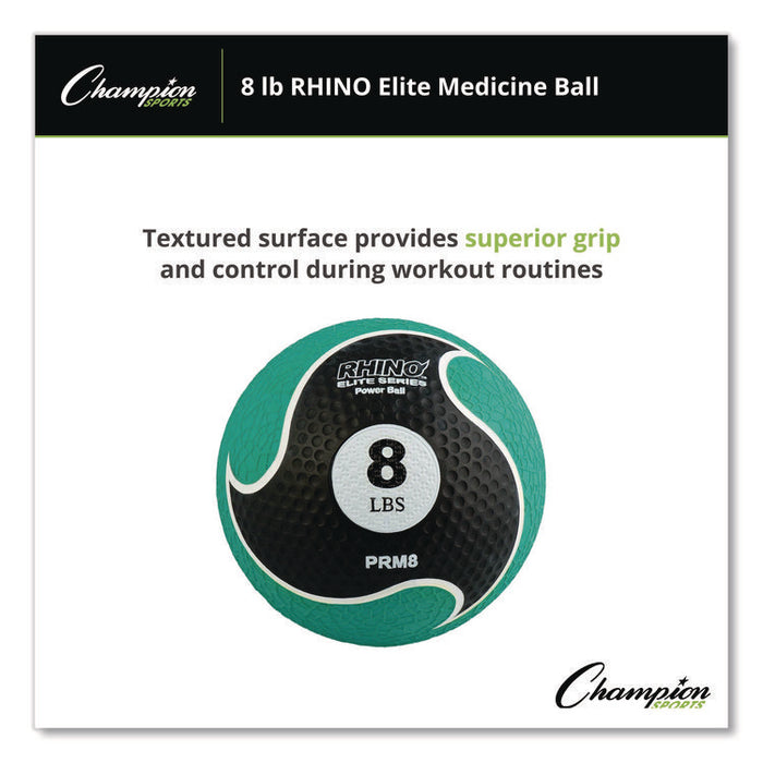 Rhino Elite Medicine Ball, 8 lb, Green