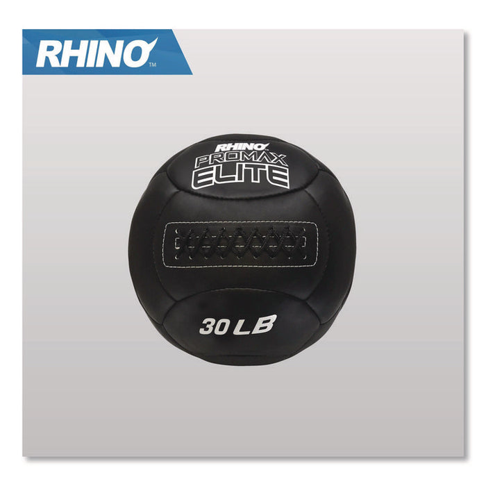 Rhino Promax Elite Medicine Ball, 30 lb, Black