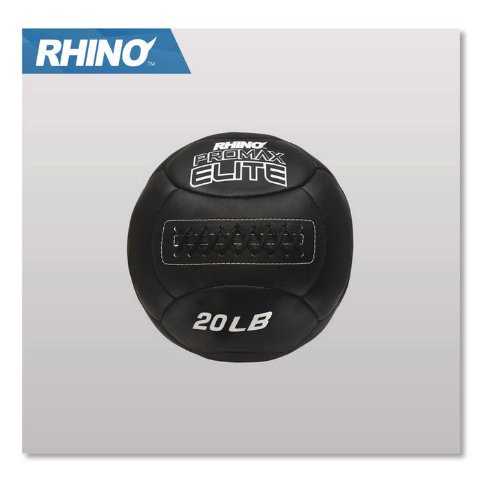 Rhino Promax Elite Medicine Ball, 20 lb, Black