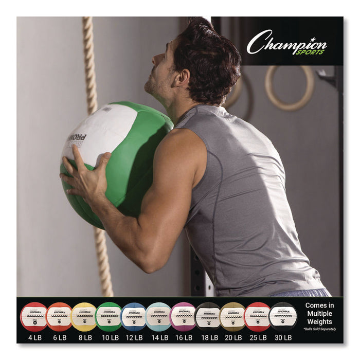 Rhino Promax Medicine Ball, 18 lb, Black