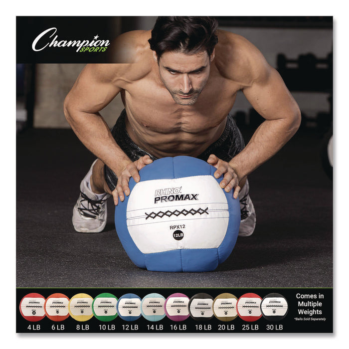 Rhino Promax Medicine Ball, 30 lb, Black
