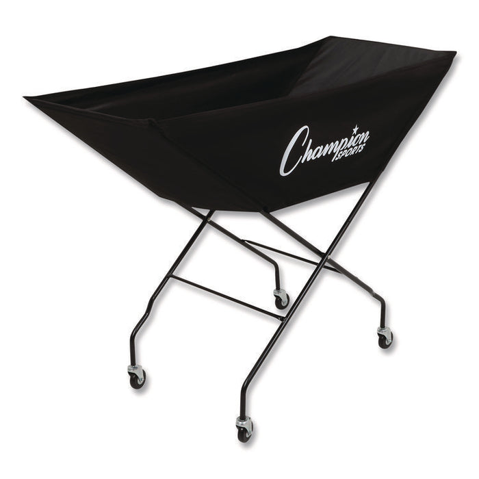Pro Collapsible Volleyball Cart, 23" x 55" x 41", Black