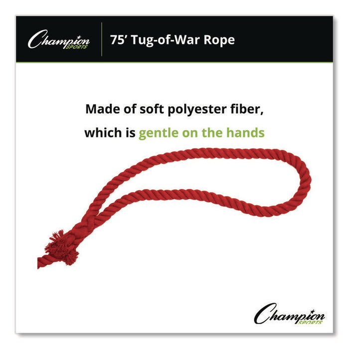 4-Way Tug of War Rope, 75 ft, 1" dia