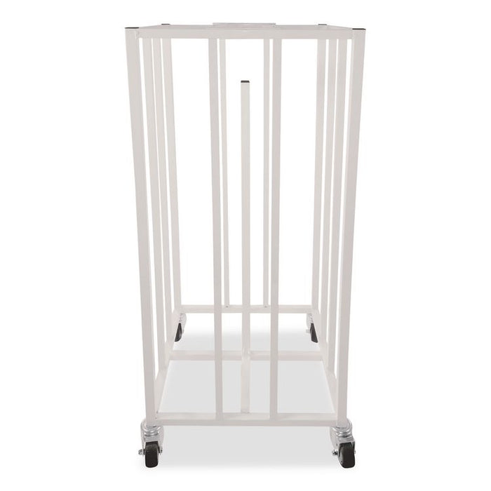 Deluxe Vertical Ball Cage, Fits Approximately 20 Balls, Metal, 20" x 20" x 48", White