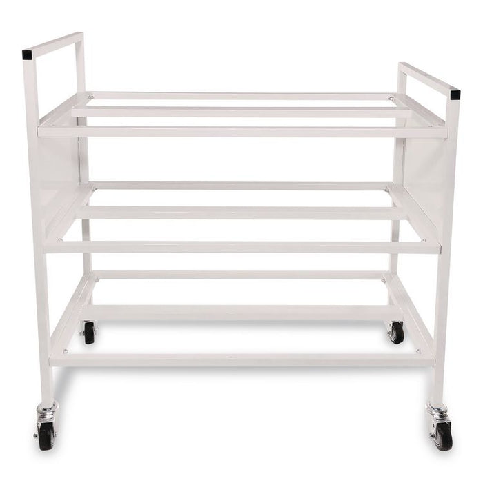 Double Wide Cart, Fits Approximately 24 Balls, Metal, 20" x 42" x 44", White