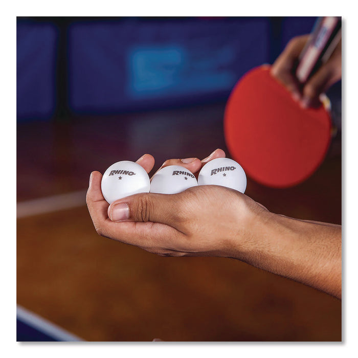 Table Tennis Balls, Official Size, White, 144/Carton