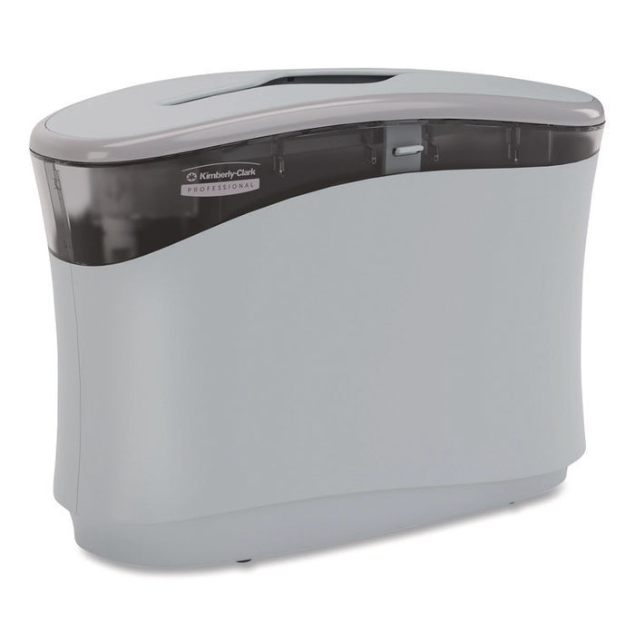 Countertop Folded Towel Dispenser, 13.3 x 5.2 x 9, Gray