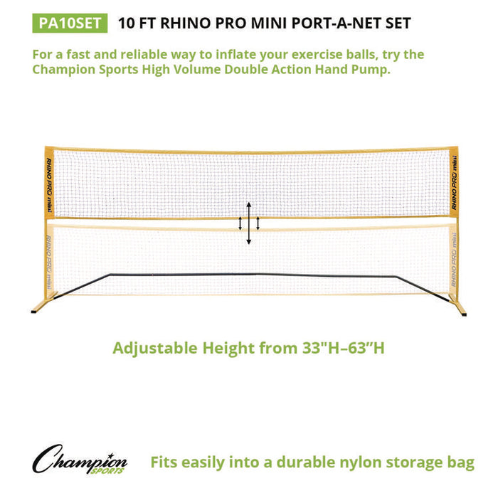Rhino Port-A-Net Set, 33" to 63" x 120"