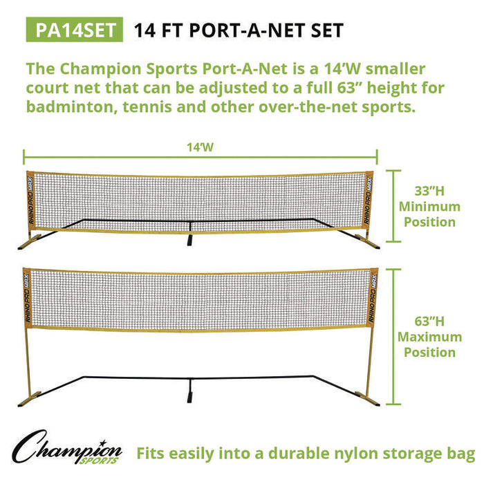 Rhino Port-A-Net Set, 36" to 60" x 168"