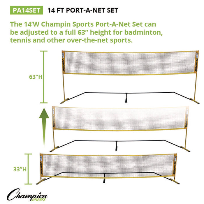 Rhino Port-A-Net Set, 36" to 60" x 168"