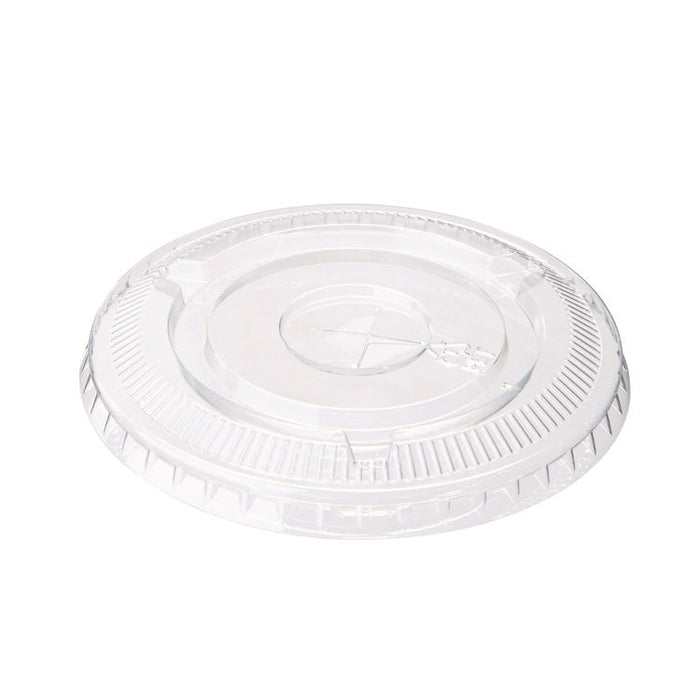 Cold Drink Cup Lids, Fits 9 oz to 12 oz Cold Cups, Plastic, Clear, 100/Sleeve, 10 Sleeves/Carton
