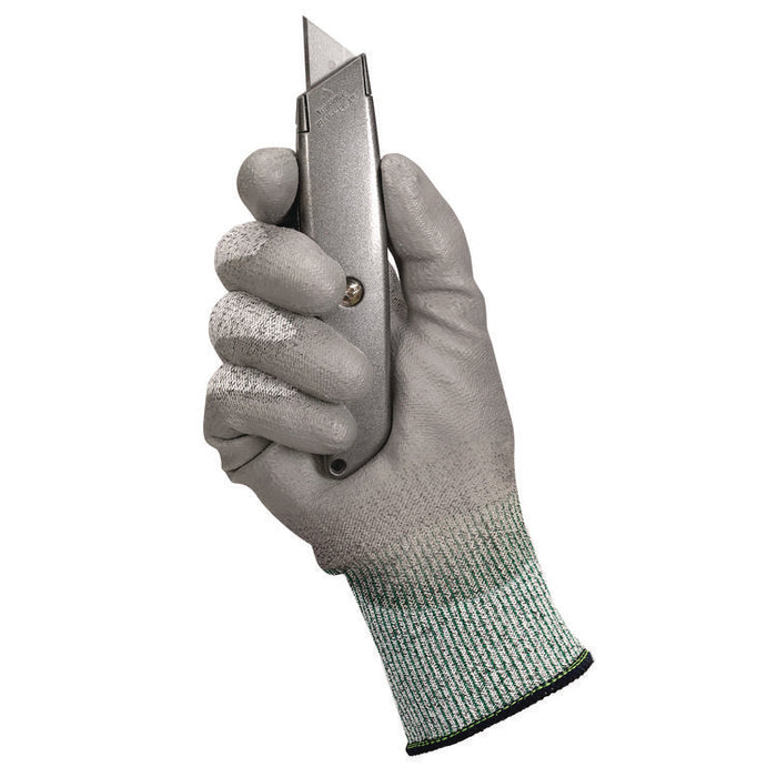 G60 Level 3 Economy Cut Resistant Gloves, EN388: 4X42B, 9" Long, Large (Size 9), Gray/Marled Gray, 12 Pairs/Carton