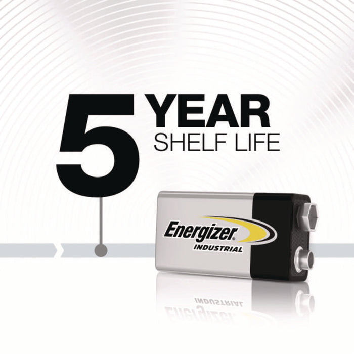 Industrial Alkaline 9V Batteries, 12/Box