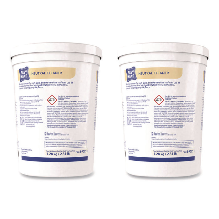 Neutral Cleaner, 0.5 oz Packet, Pine Forest Scent, 90/Tub, 2 Tubs/Carton