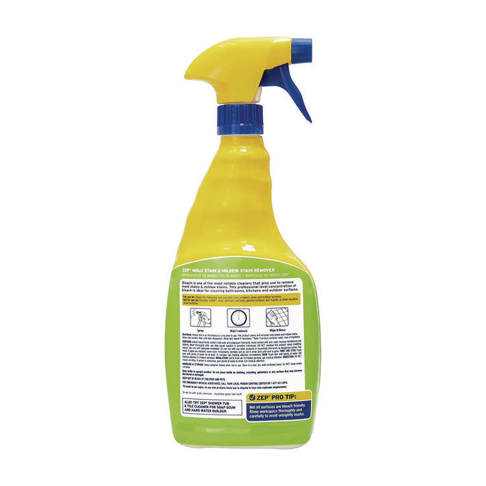 Mold Stain and Mildew Stain Remover, 32 oz Spray Bottle, 12/Carton
