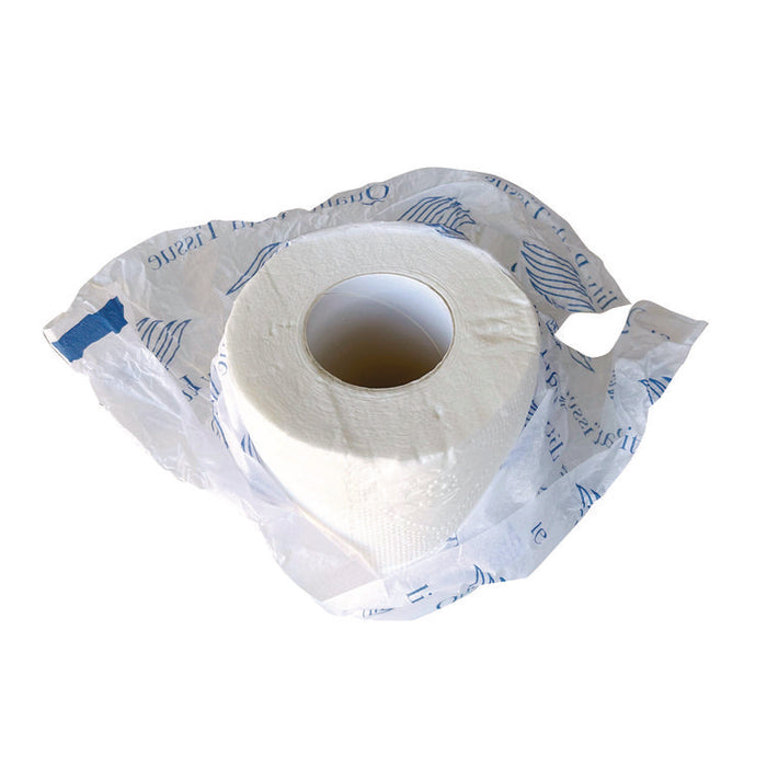 Standard Bath Tissue, Wrapped, Septic Safe, 2-Ply, White, 300 Sheets/Roll, 96 Rolls/Carton