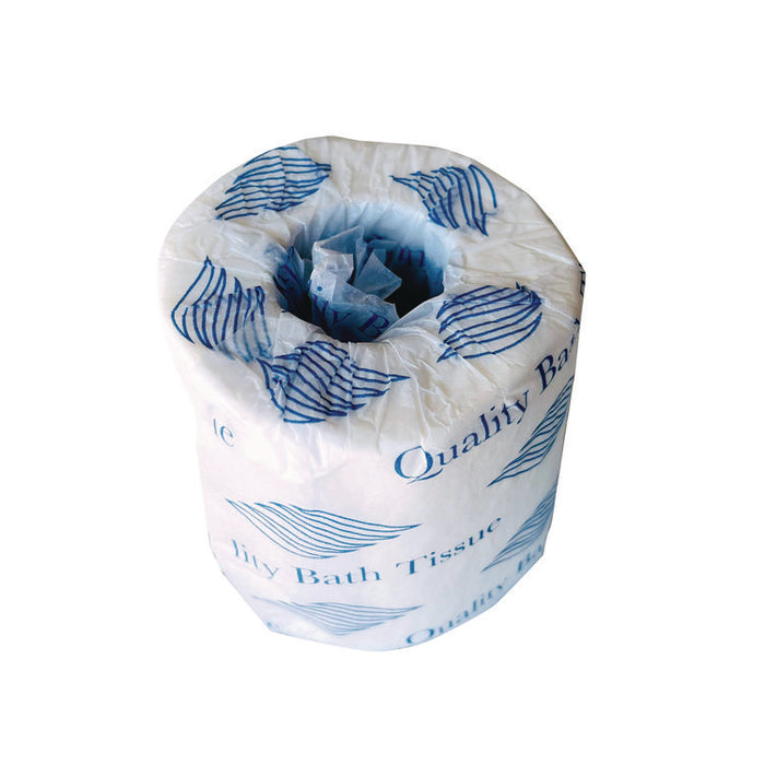Standard Bath Tissue, Wrapped, Septic Safe, 2-Ply, White, 300 Sheets/Roll, 96 Rolls/Carton