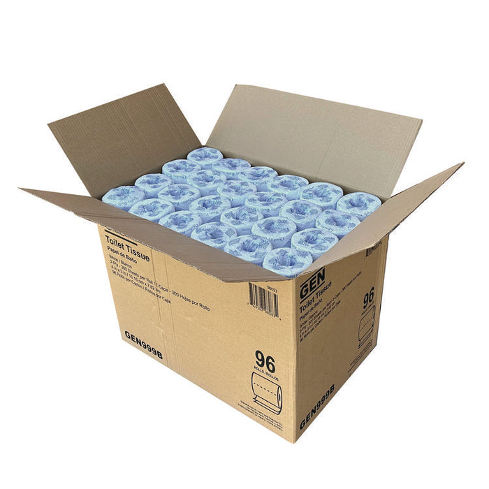 Standard Bath Tissue, Wrapped, Septic Safe, 2-Ply, White, 300 Sheets/Roll, 96 Rolls/Carton