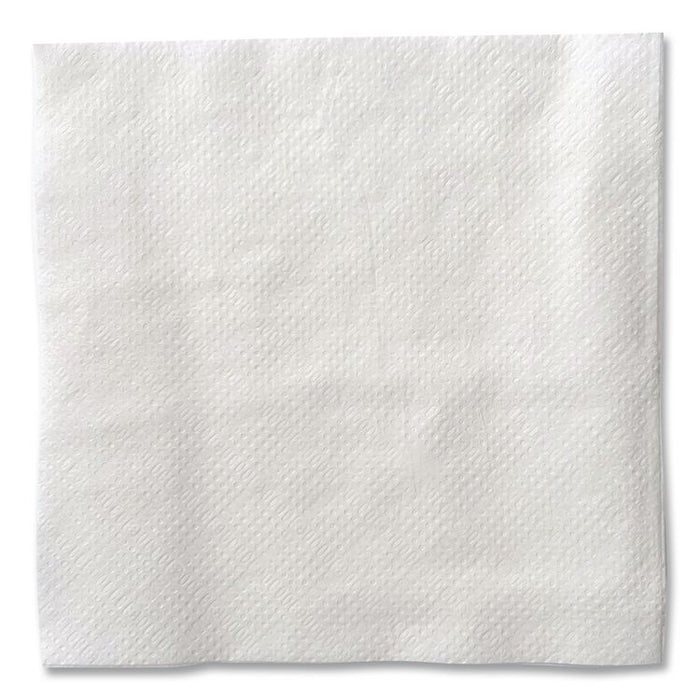 Cocktail Napkins, 1-Ply, 9 x 9, White, 500/Pack, 8 Packs/Carton