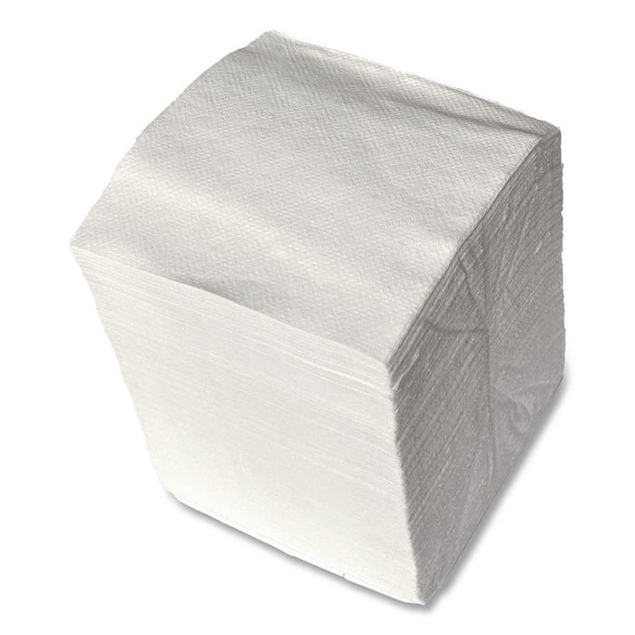 Cocktail Napkins, 1-Ply, 9 x 9, White, 500/Pack, 8 Packs/Carton